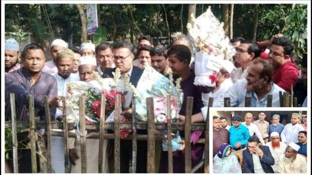 আবু সাঈদের কবর জিয়ারত করলেন জাতীয় বিশ্ববিদ্যালয়ের উপাচার্য