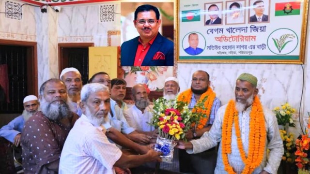 নড়িয়া উপজেলা বিএনপির নবনির্বাচিত সাংগঠনিক সম্পাদক মতিউর রহমান সাগর'কে ফুলেল শুভেচছা 