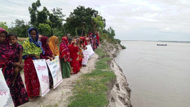 নদীর ভাঙন প্রতিরোধে কার্যকর ব্যবস্থা গ্রহণের দাবি