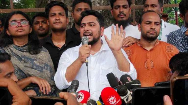 এবার আমরা নতুন বাংলাদেশ গড়ার আন্দোলনে নেমেছি-নাহিদ ইসলাম