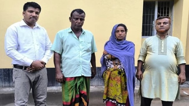 হারিনো মেয়েকে পেয়ে স্বজনের কাছে হস্তান্তর
