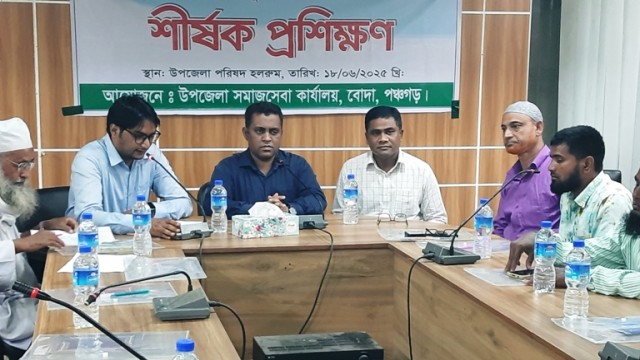 বোদায় ক্ষুদ্র ঋণ কার্যক্রমের গতিশীলতা আনয়নে প্রশিক্ষণ কর্মশালা অনুষ্ঠিত