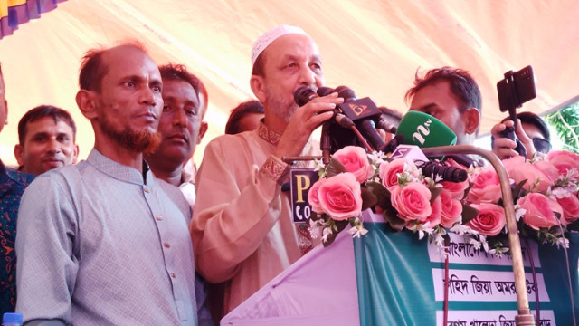 সুনামগঞ্জের ধর্মপাশায় ৩১ দফা বাস্তবায়নের লক্ষে বিশাল জনসভা অনুষ্টিত