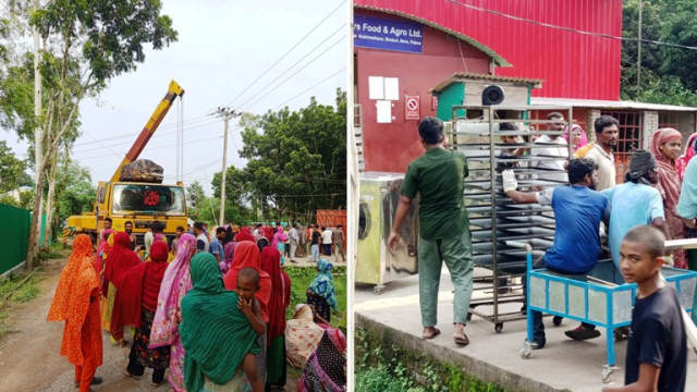  পুলিশী সহায়তায় মেরিনার্স ফুড এন্ড এগ্রো লিমিটেডের মালামাল লুট