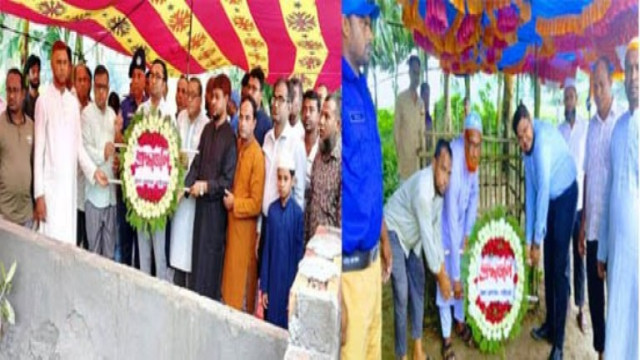 পলাশবাড়ী উপজেলা প্রশাসনের উদ্যোগে জুলাই শহীদ শাকিনুর ও আরিফুলকবরে পুস্পমাল্য অর্পণ