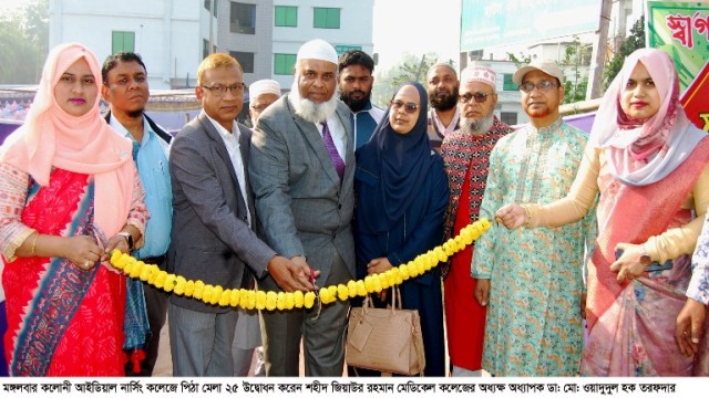 আইডিয়াল নার্সিং কলেজে পিঠা মেলা অনুষ্ঠিত