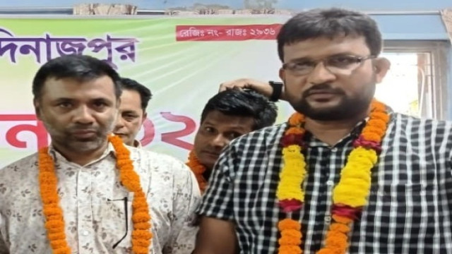সাংবাদিক ইউনিয়ন দিনাজপুরের নির্বাচনে সভাপতি মাজেদ,সম্পাদক আতিউর