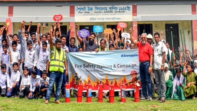  স্কুলে অগ্নি নিরাপত্তা প্রশিক্ষণ আয়োজন করলো এনার্জিপ্যাক