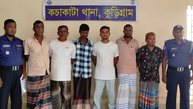 কুড়িগ্রামে আওয়ামীলীগ ও যুবলীগের ৬ নেতাকর্মী গ্রেফতার 