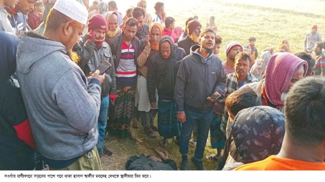 রাণীনগরে সড়কের পাশ হতে যুবকের মরদেহ ও মোটরসাইকেল উদ্ধার  