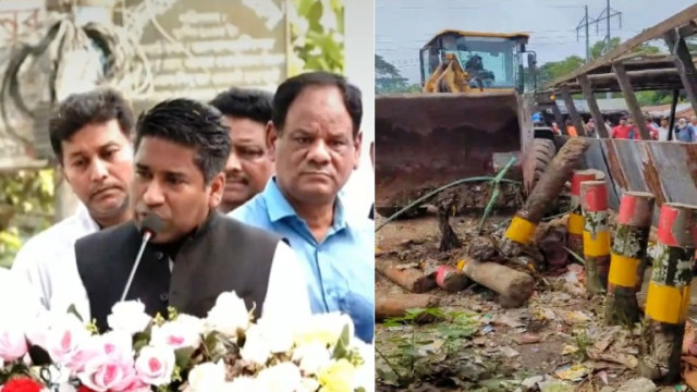 নলছিটিতে দিনের আলোতে জমি দখল করলেন ঠিকাদার মাহফুজ খান